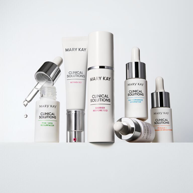 Productos para el cuidado de la piel Mary Kay Clinical Solutions.
