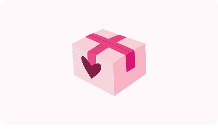 Icono ilustrado de caja de env&iacute;o Mary Kay