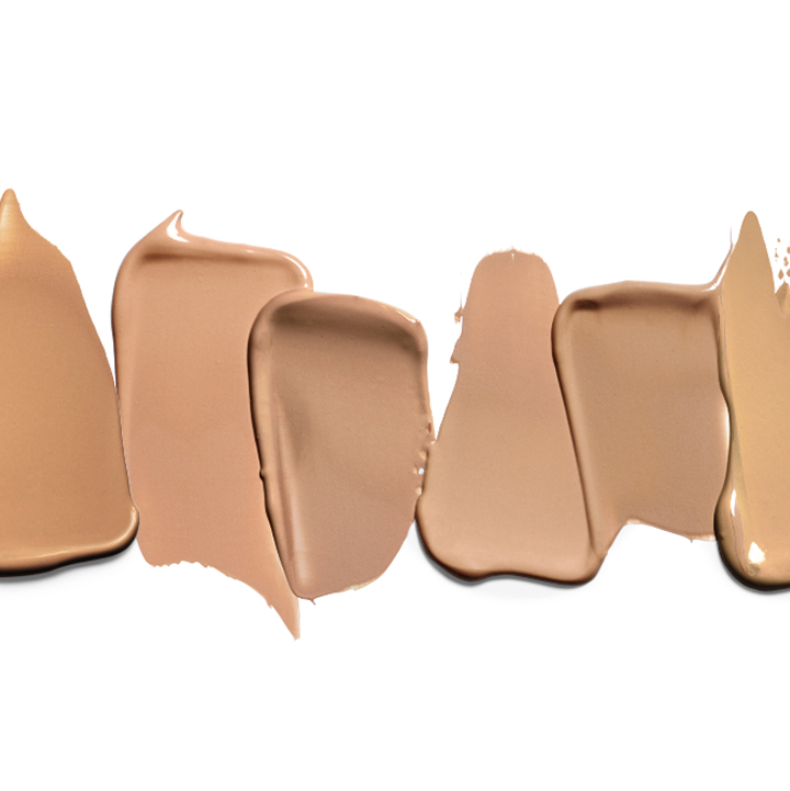 Variedad de muestras de tonos claros y medios de la Base de Maquillaje TimeWise&reg; 3D&trade; acabado luminoso.