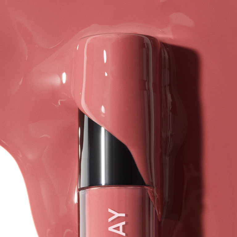 Texture rub of Mary Kay Lip Oil in shade Blush